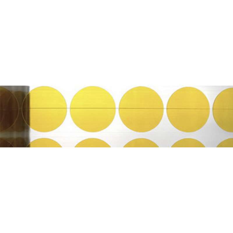 Polyimide Solder Wave Discs, 3" Core, 2.5mil Thick, 1/4" diameter, 2000 per Roll